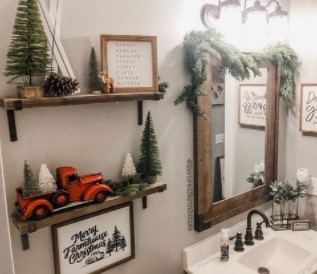decoraciones de navidad baño